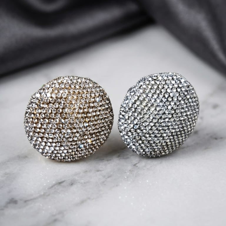 Luxury Crystal Ball Stud Earrings