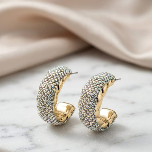 Royal Shine Hoop Earrings