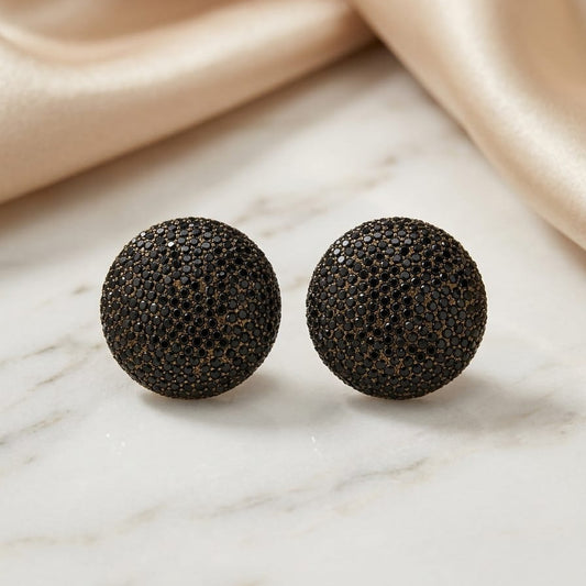 Luxury Crystal Ball Stud Earrings