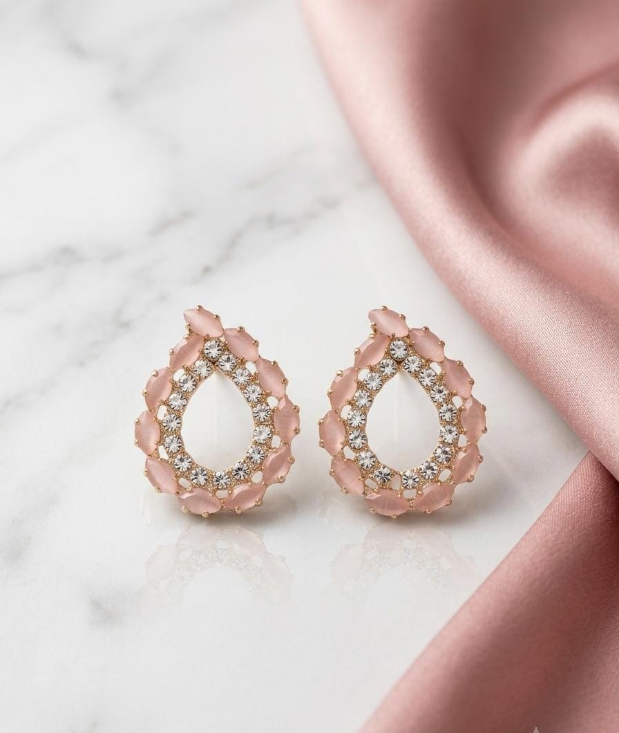 Luxury Crystal Teardrop Halo Earrings