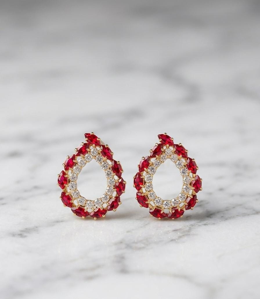 Luxury Crystal Teardrop Halo Earrings
